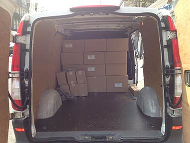 vito van back with few boxes